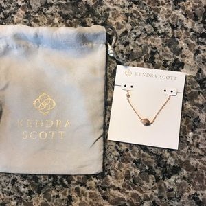 Kendra Scott matted gold necklace